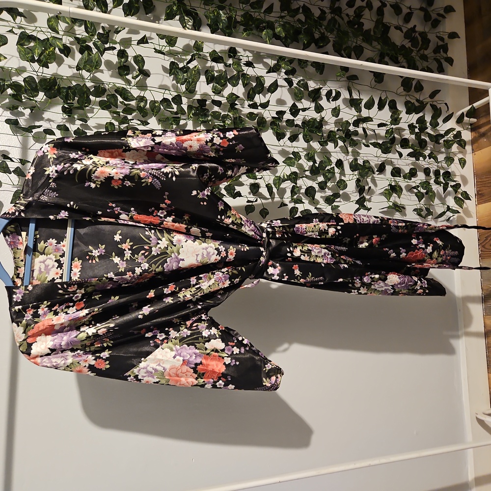 Eplaza Floral Vintage Robe/Kimono